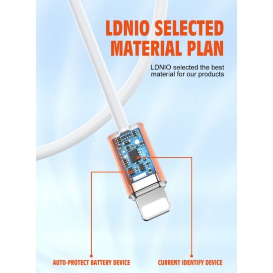 LDNIO Кабел LS891 PD25W USB към Type-C 1M