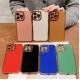 Луксозен силиконов кейс+камера TP25 iPhone 13 mini - Розов