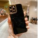 Луксозен силиконов кейс+камера TP25 iPhone 12 Pro Max - Черен