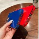 Луксозен силиконов кейс+камера TP25 iPhone 12 - Син