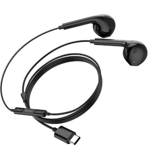 HOCO M101 USB-C/Type-C интерфейс Crystal Joy Слушалки Earpods (Черен)
