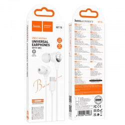 HOCO Слушалки M116 Type-C (Бял) 