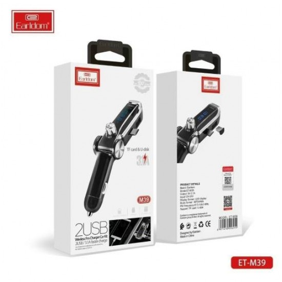 EARLDOM Трансмитер с Bluetooth ET-M39 2xUSB