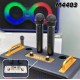 M4403 Караоке Bluetooth Тонколона с 2 Микрофона (Оранжев), 35W, RGB Осветление, Преносима, Поддръжка BT/TF/AUX/FM/TWS