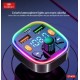 EARLDOM FM Трансмитер с Bluetooth ET-M70 2USB 1USB-C 3.1A с амбиентно осветление