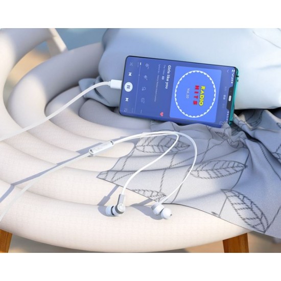 HOCO M86 жак 3.5mm Ocean Слушалки Earpods (бели)