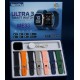 Смарт часовник Merit Plus Ultra 3 ME33 с AMOLED дисплей и комплект 7+1 каишки
