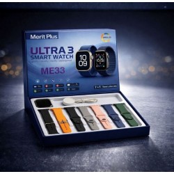 Смарт часовник Merit Plus Ultra 3 ME33 с AMOLED дисплей и комплект 7+1 каишки