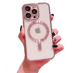 Кейс MG38 Luxury Case with Magsafe iPhone 16 Pro Max - Розов