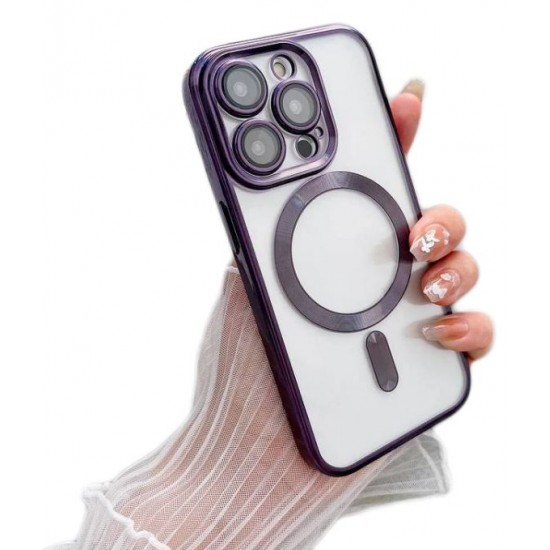 Кейс MG38 Luxury Case with Magsafe iPhone 12 Pro - Лилав