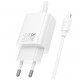 HOCO N60 USB-C 20W зарядно устройство с Type-C към Lightning кабел - Бял