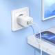 HOCO 220V Зарядно "N69 PD20W+QC3.0 Type-C към Lightning - Бял