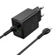 HOCO 220V Зарядно "N69 PD20W+QC3.0 Type-C към Type-C - Черен