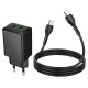 HOCO 220V Зарядно "N69 PD20W+QC3.0 Type-C към Type-C - Черен