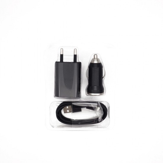Зарядно iPhone 2в1 220V + 12V  Lightning 