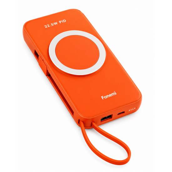 Fonemi P19 MagSafe PD22.5W преносима батерия 10000mAh - Оранжев