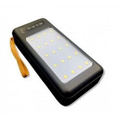 Преносима батерия +мощен фенер TUGII-527 20,000 Mah - Черен