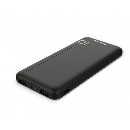 5499 Philips Тънка и мощна външна батерия 10,000mAh (power bank) 2xUSB 1xUSB-C IN/OUT 