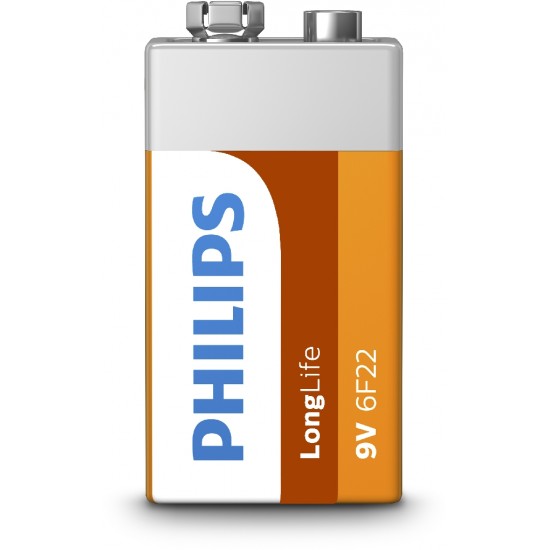 9558 Батерия Philips Zinc Chloride LongLife 9V 1-blister