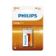 9558 Батерия Philips Zinc Chloride LongLife 9V 1-blister