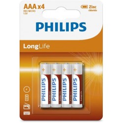9435 Батерии Philips Zinc Chloride LongLife AAA 4-blister