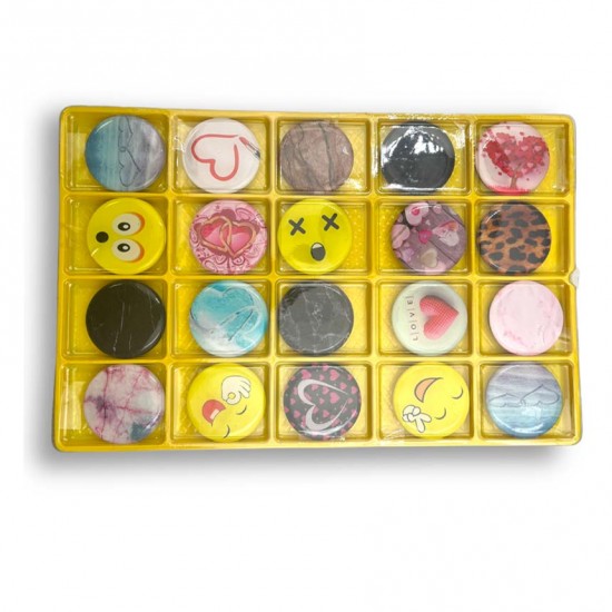 20бр. (стек) ШАРЕНИ Pop Socket над 100 възможни шарки