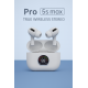 Pro 5s Max Безжични Слушалки – Истински Стерео Звук и LED Дисплей - Бял