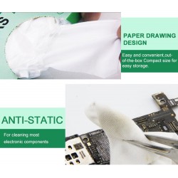 RELIFE RL-045 Антистатични кърпички Без прах Чиста стая Мека кърпа Ремонт на електроника