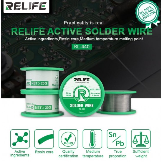 Тел за запояване RELIFE RL-440 0.4MM 20G