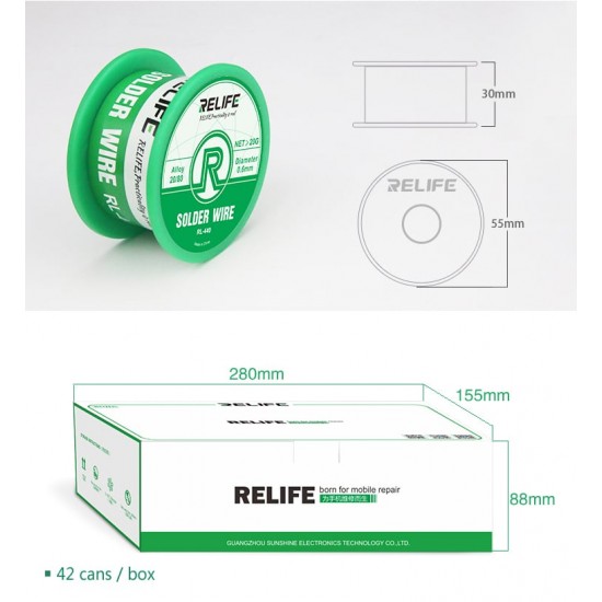 Тел за запояване RELIFE RL-440 0.4MM 20G