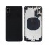 Корпус за  iPhone X с бутони и слот за сим необорудван - Черен