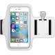 W20 Спортен калъф за ръката за смартфони размер iPhone 6G - Бял 