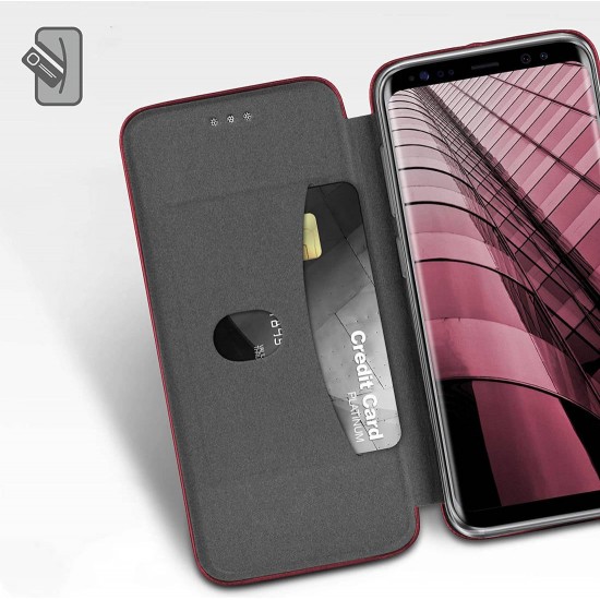 Калъф Тип Тефтер  L-99 Realme C21- Бордо