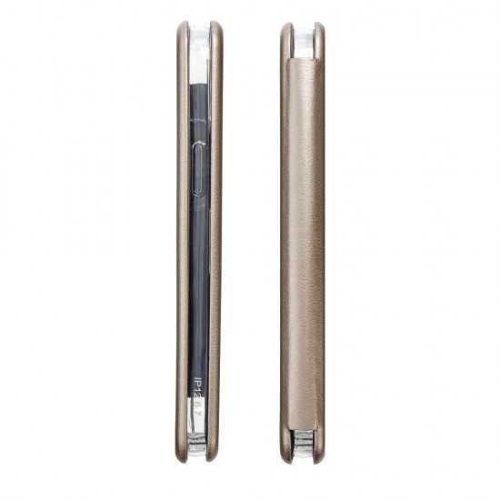 Калъф Тип Тефтер L-99 iPhone 12 mini - Златист