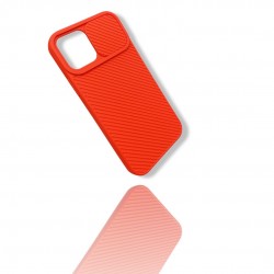 Калъф с Плъзгач за Камера TP-19  за Samsung A03S - Червен