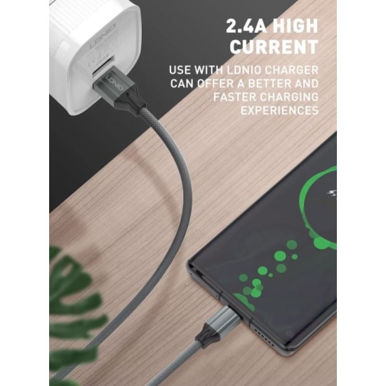 LDNIO Кабел LS441 1M  2.4A Fast USB към Type-C