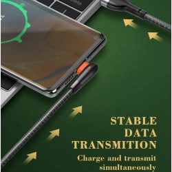 LDNIO Кабел LS561 2.4A 90 градусов Fast USB към Lightning