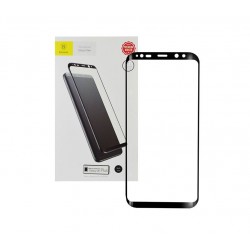 Цялостен 5D стъклен протектор Baseus за Samsung S9 - Черен