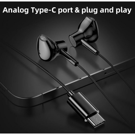 JOYROOM JR-EC01 Слушалки Type-C - Черен