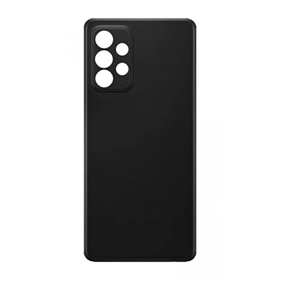 Капак батерия за Samsung A72+стъкло за кам. - Черен