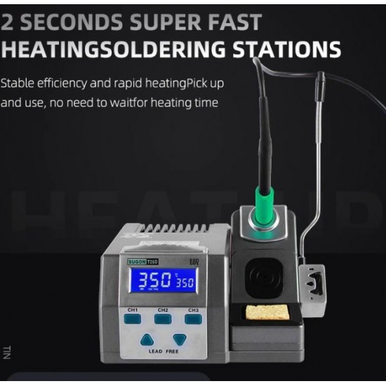 SUGON T26D станция за запояване Безоловна 2S станция за бързо заваряване за преработване за JBC накрайник за поялник BGA PCB IC Repair Solder Tools