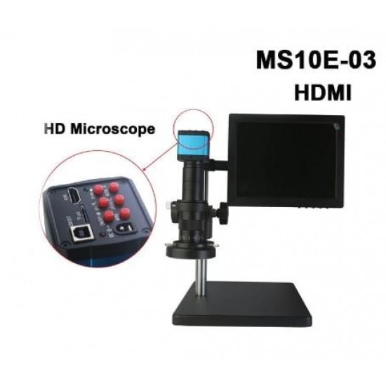 ALL IN 1 SUNSHINE MS10E-03 HDMI USB цифров екран сканиращ електронен тринокулярен дисплей микроскоп с 10 инча дисплей и камера