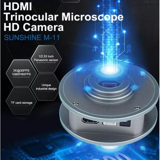 RELIFE M-12 3800W HDMI тринокулярен микроскоп HD камера