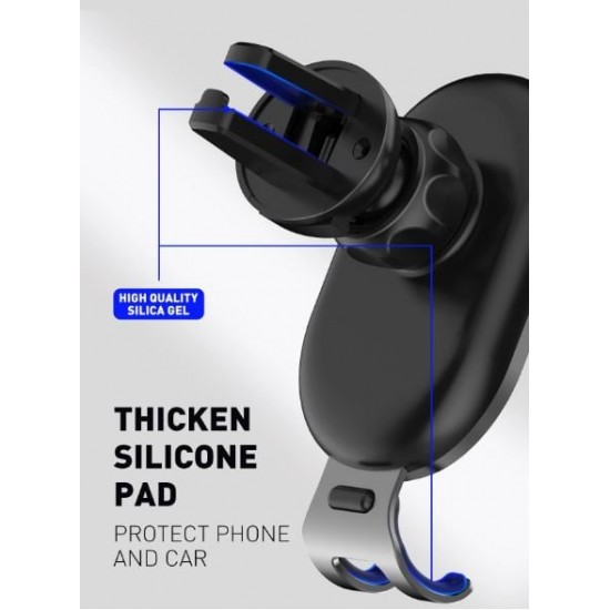 LDNIO MG01 Auto Lock Автомобилен държач за телефон (черен)