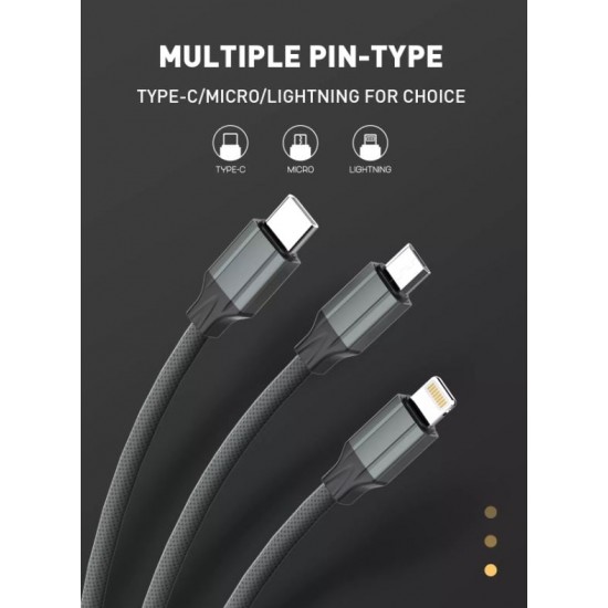 LDNIO Кабел LS441 1M  2.4A Fast USB към Type-C