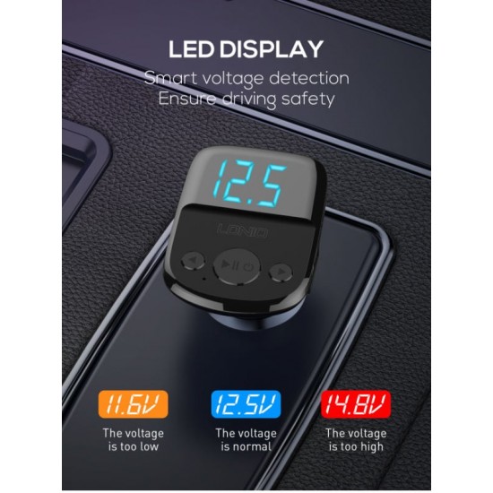 LDNIO Трансмитер и зарядно PD25 WC706Q QC3.0+PD20W - USB към Type-C