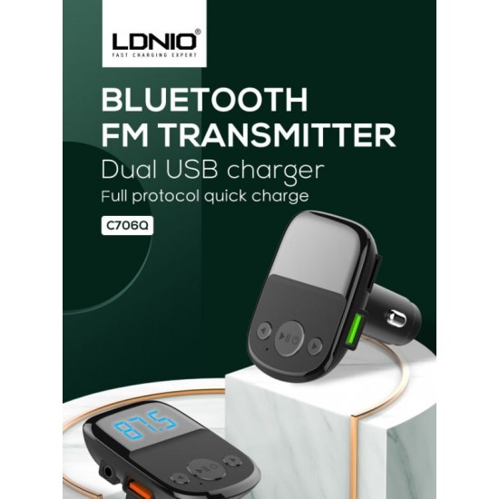 LDNIO Трансмитер и зарядно PD25 WC706Q QC3.0+PD20W - USB към Type-C