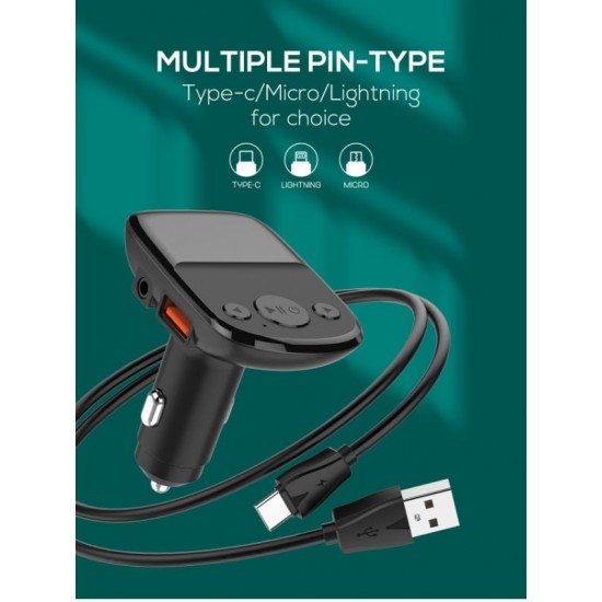 LDNIO Трансмитер и зарядно PD25 WC706Q QC3.0+PD20W - USB към Type-C