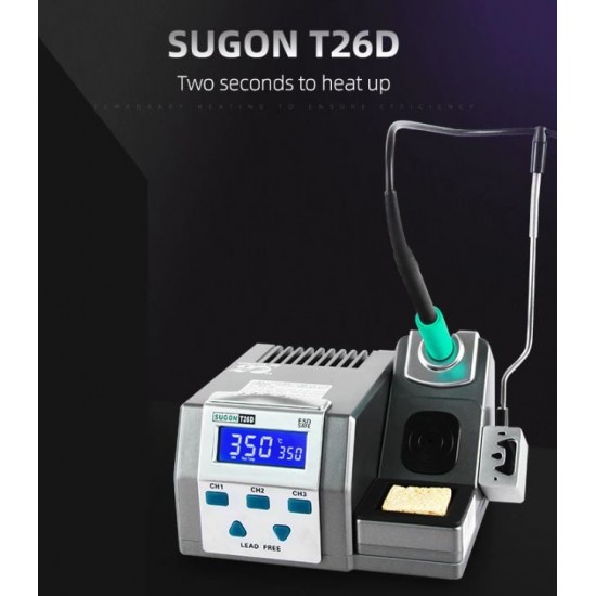 SUGON T26D станция за запояване Безоловна 2S станция за бързо заваряване за преработване за JBC накрайник за поялник BGA PCB IC Repair Solder Tools