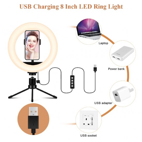 M-20 20см LED селфи пръстен